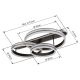 Plafoniere - Plafoniera LED cu telecomanda design modern Grouni 80x50cm