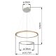 Pendule, Lustre suspendate - Lustra LED suspendata cu telecomanda design modern UMBRA