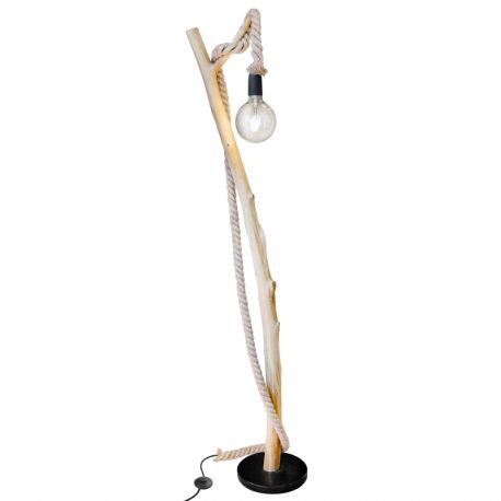 Lampadare - Lampadar/Lampa de podea design natural lemn NERIDA