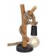 Veioza/Lampa de masa design natural lemn NERIDA