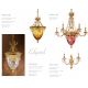 Candelabre, Lustre - Candelabru LUX realizat manual cu cristale Scholer Edgard, 90cm