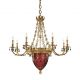 Candelabre, Lustre - Candelabru LUX realizat manual cu cristale Scholer Edgard, 120cm
