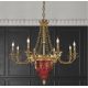 Candelabre, Lustre - Candelabru LUX realizat manual cu cristale Scholer Edgard, 120cm