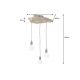 Pendule, Lustre suspendate - Lustra cu 3 pendule design unic HYPNOTIC 50cm