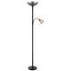 Lampadare - Lampadar/Lampa de podea BLADE negru/fumuriu