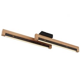 Plafoniere - Plafoniera LED design natural lemn STARLA