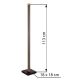 Lampadare - Lampadar LED design natural lemn STARLA