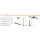 Lampadare - Lampadar LED design natural lemn STARLA
