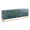 Comoda din lemn de mango Scorpion 180cm, turcoaz