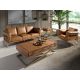 Canapele - Canapea 3 locuri LUX design italian Cowhide camel