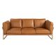 Canapele - Canapea 3 locuri LUX design italian Cowhide camel