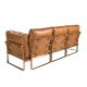 Canapele - Canapea 3 locuri LUX design italian Cowhide camel
