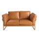 Canapele - Canapea 2 locuri LUX design italian Cowhide camel