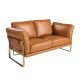 Canapele - Canapea 2 locuri LUX design italian Cowhide camel