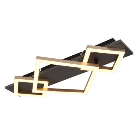 Plafoniere - Plafoniera LED design slim BEATRIX I negru/gri