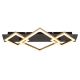 Plafoniere - Plafoniera LED design slim BEATRIX I negru/gri