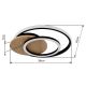 Plafoniere - Plafoniera LED design circular JULIO negru/lemn