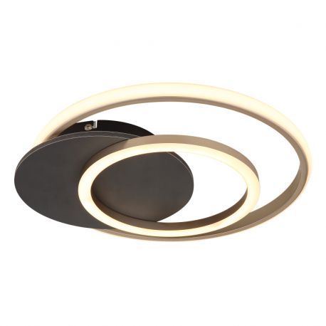 Plafoniere - Plafoniera LED design circular JULIO negru/gri