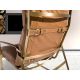 Scaune - Scaun cu brate LUX design italian Cowhide camel