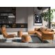 Scaune - Scaun cu brate LUX design italian Cowhide camel