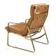 Scaune - Scaun cu brate LUX design italian Cowhide camel