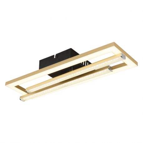 Plafoniere - Plafoniera LED design HIGHWAY negru/auriu