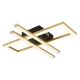 Plafoniere - Plafoniera LED design HIGHWAY negru/auriu