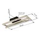 Plafoniere - Plafoniera LED design HIGHWAY negru/auriu