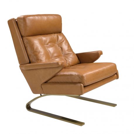 Fotolii - Fotoliu LUX design italian Cowhide camel