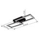 Plafoniere - Plafoniera LED design slim SAPENA 20W