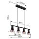 Pendule, Lustre suspendate - Lustra suspendata stil minimalist SATELLA 4L