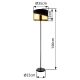 Lampadare - Lampadar/Lampa de podea moderna OR negru/auriu