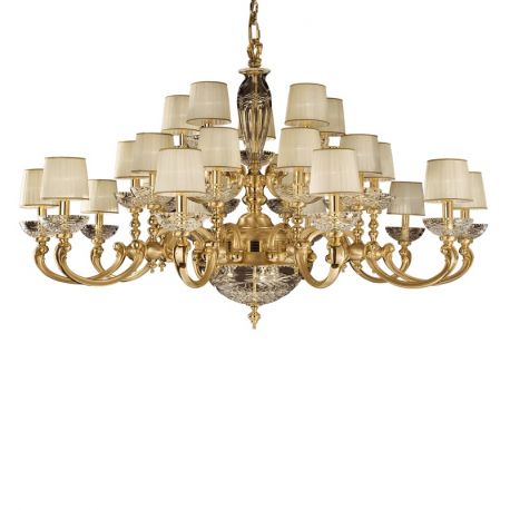 Candelabre, Lustre - Candelabru XXL cu 25 brate LUX realizat manual Ofelia