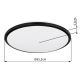 Plafoniere - Plafoniera LED slim design circular XANDER