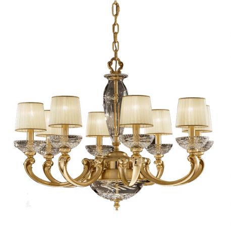 Candelabre, Lustre - Candelabru XL cu 8 brate LUX realizat manual Ofelia