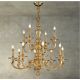 Candelabre, Lustre - Candelabru XL cu 12 brate LUX realizat manual Otello