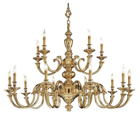 Candelabre, Lustre - Candelabru XL cu 15 brate LUX realizat manual Amos