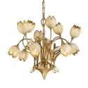 Candelabru 12 brate LUX realizat manual Tulipani
