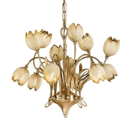Candelabre, Lustre - Candelabru 12 brate LUX realizat manual Tulipani
