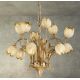 Candelabre, Lustre - Candelabru 12 brate LUX realizat manual Tulipani