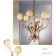 Candelabre, Lustre - Candelabru 6 brate LUX realizat manual Tulipani