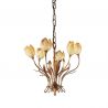 Candelabru 6 brate LUX realizat manual Tulipani