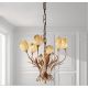 Candelabre, Lustre - Candelabru 6 brate LUX realizat manual Tulipani
