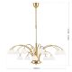 Candelabre, Lustre - Candelabru 15 brate elegant design modern OPALDESIGN, auriu mat