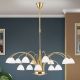 Candelabre, Lustre - Candelabru 15 brate elegant design modern OPALDESIGN, auriu mat