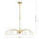 Candelabre, Lustre - Candelabru 8 brate elegant design modern OPALDESIGN, auriu mat