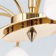 Candelabre, Lustre - Candelabru 8 brate elegant design modern OPALDESIGN, auriu mat