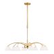 Candelabre, Lustre - Candelabru 8 brate elegant design modern OPALDESIGN, auriu mat