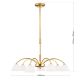 Candelabre, Lustre - Candelabru 7 brate elegant design modern OPALDESIGN, auriu mat
