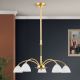 Candelabre, Lustre - Candelabru 5 brate elegant design modern OPALDESIGN, auriu mat